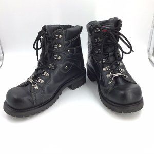Milwaukee Mens Size 9 D Jackhammer Leather Motorcycle Boots MB434 Org $155